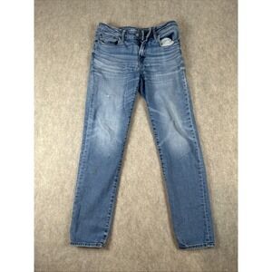 American Eagle Mens Athletic Skinny Jeans Medium Wash Airflex Stretch Size 30x32